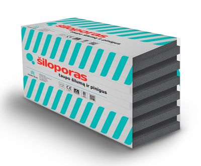 Expanded Polystyrene (EPS) insulation boards:  Šiloporas EPS70, EPS80, EPS100, EPS70 Neo, EPS80 Neo, EPS100 Neo
