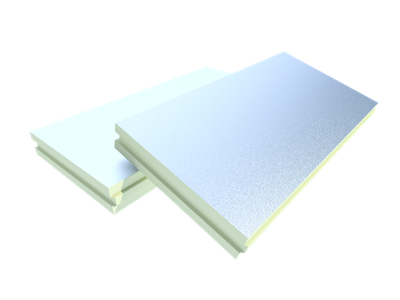 PIR INSULATION BOARD WITH PURE  ALUMINIUM FACER